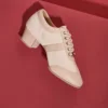 Suola e tacco in feltro rosa 3,5 cm