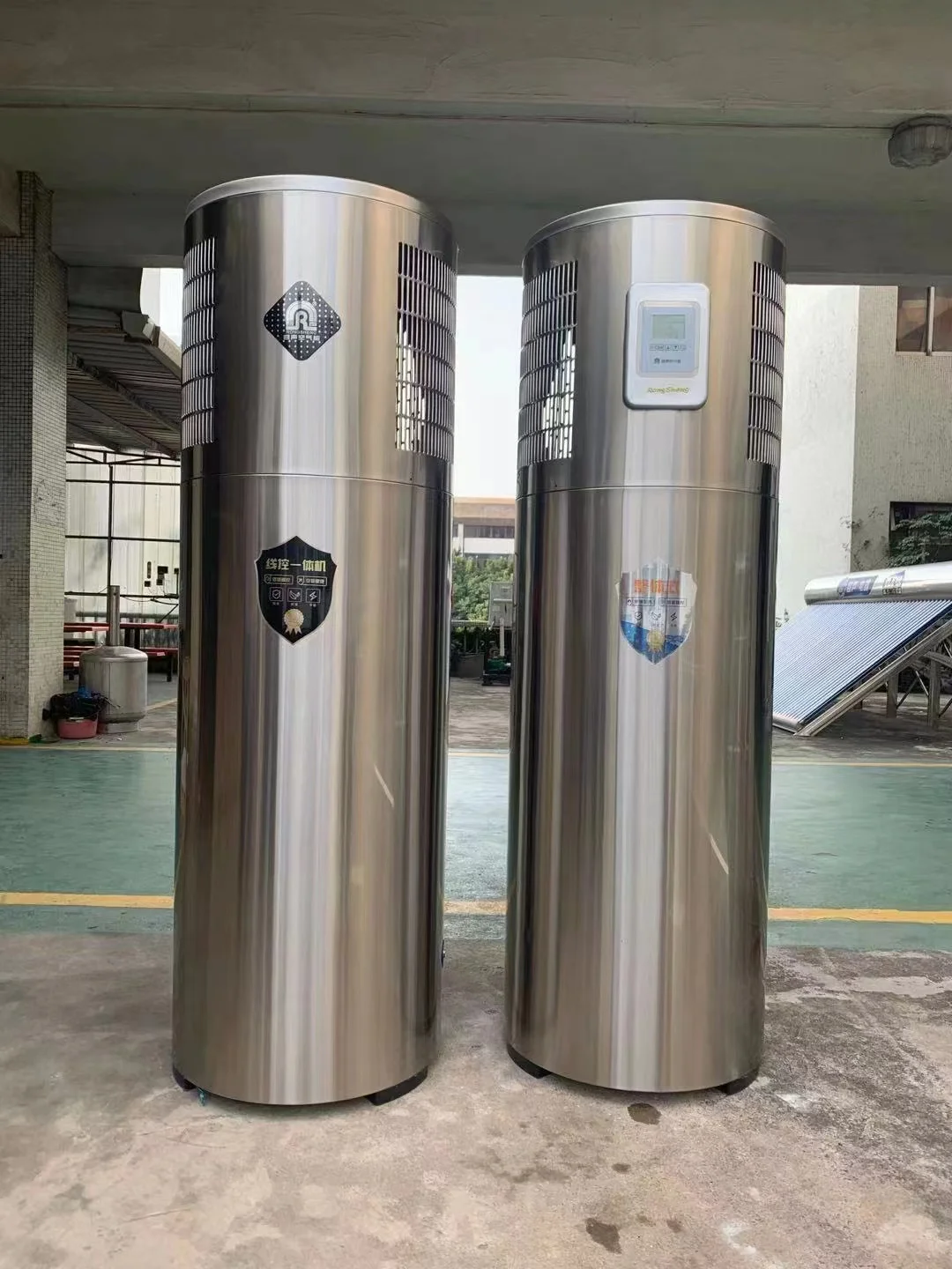 150 L All-in-One Stainless Steel Sheet Air Source Heat Pump Electric for Outdoor Household & Hotel Use