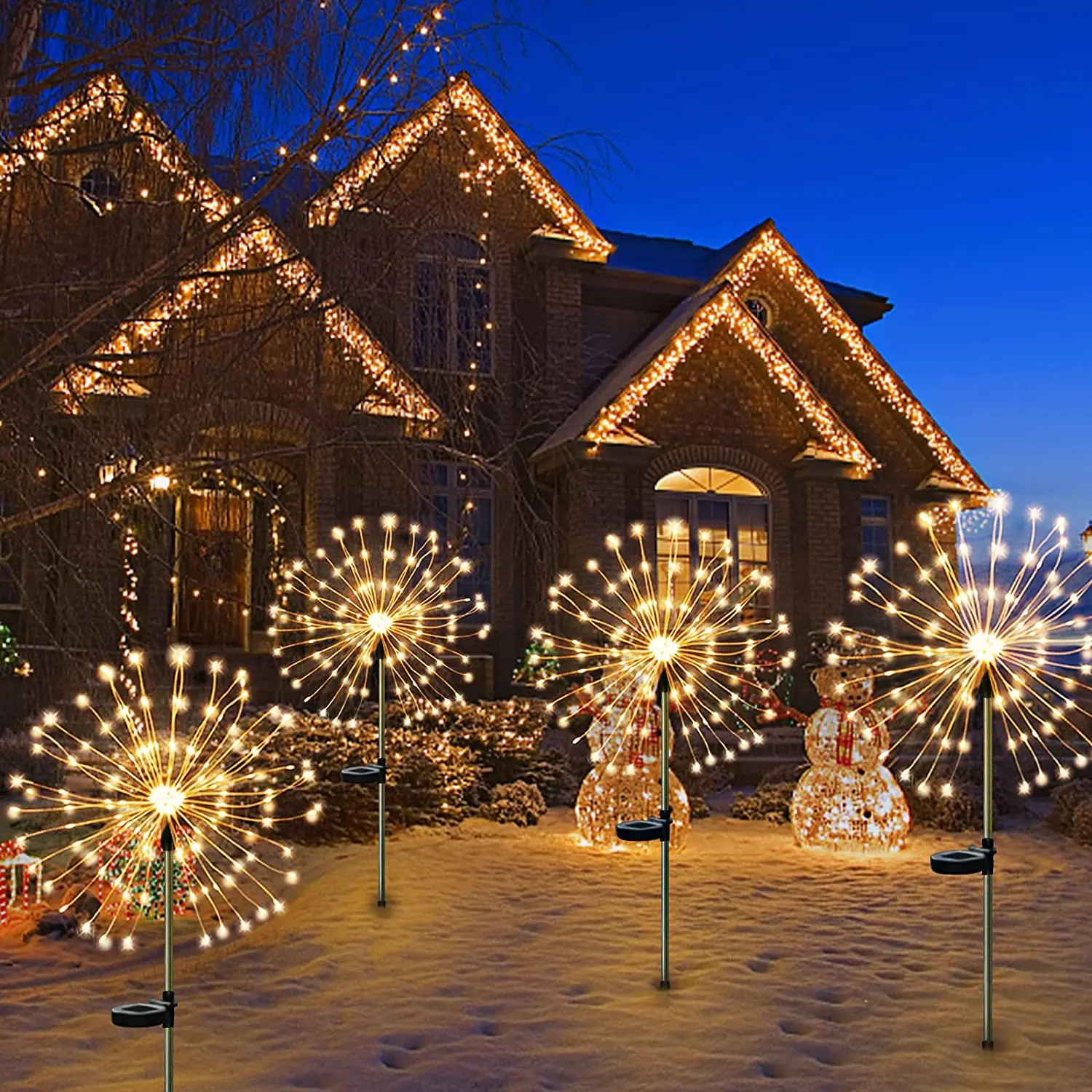 Electronic Firework Light LED Strip RGB Festoon Fairy Lights Remote Control Meteor Lamp for Christmas Home Wedding Xmas