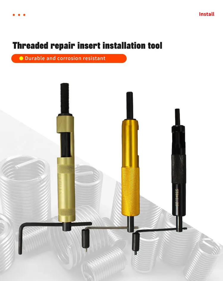 Helical Screw Insert Installation Tool Thread Insert Tool For Metal