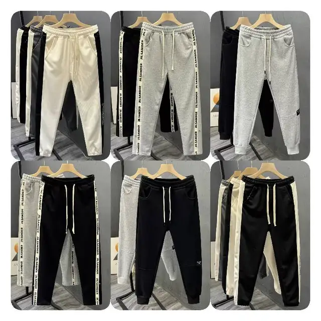 New style custom logo men's sports fitness joggers sweatpants gym wear men long style sport men's pants