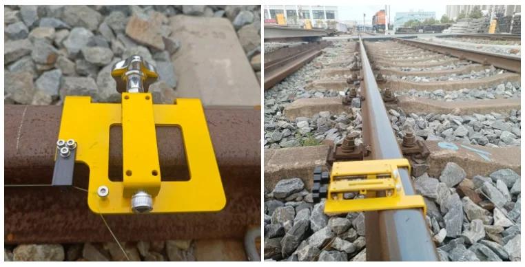 Rail Curve measuring set 100 m magnetic rail versine measuring tool