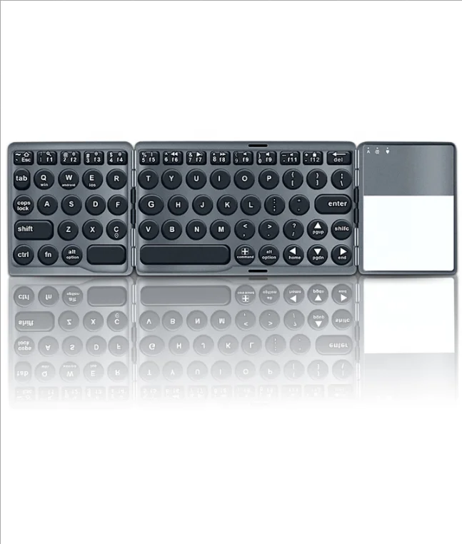 Pocket Size Portable Iclever Fold Keyboard Fold up Mini Keyboard for Phone Tablet Laptop PC ipad iphone