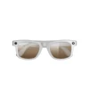 White frame with color-changing lens