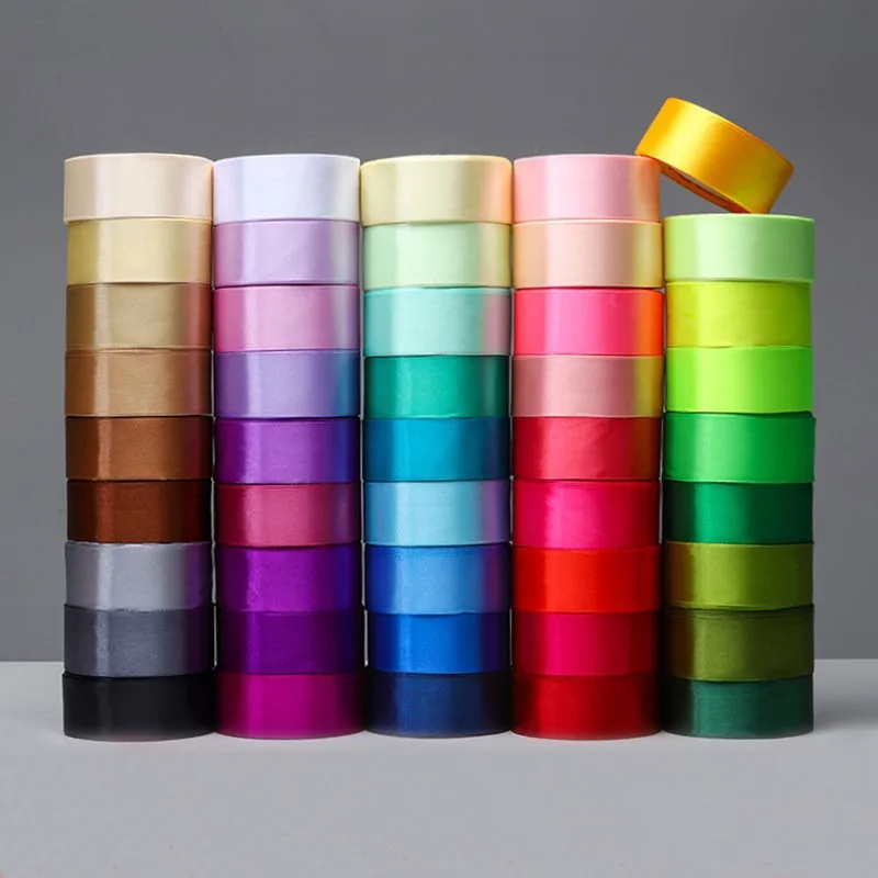 Luxury Custom 4cm 25y Ribbon Roll Wholesale Gift Packing 196 Colors ...