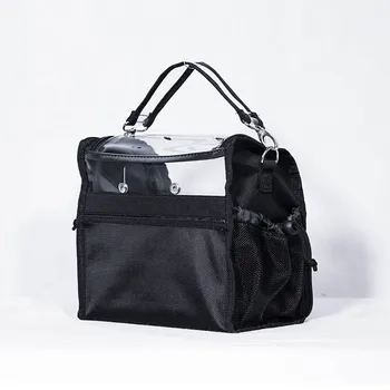 2022 Hot Sale Pvc Cosmetic Bag Portable Makeup Brush Bag With Grid Divider Transparent Cover Organizer Handbag For Women