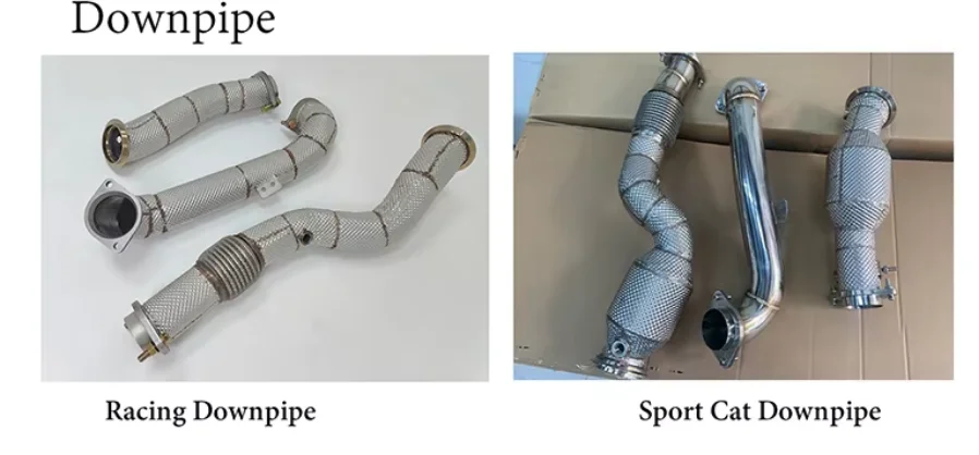 CSZ Catted Downpipe for BMW X5M X6M F95 F96 S63 4.4T 304 Stainless