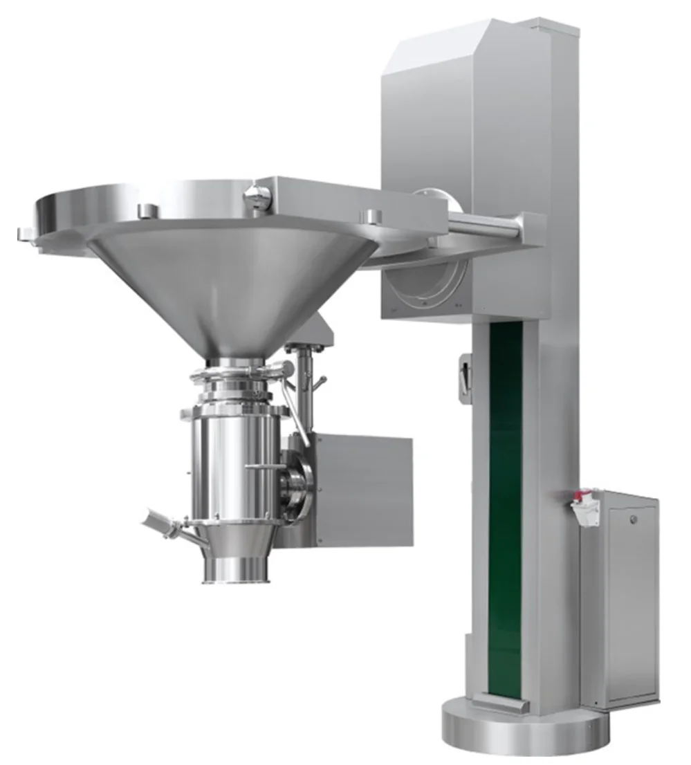 fixed lifter with dry cone mill