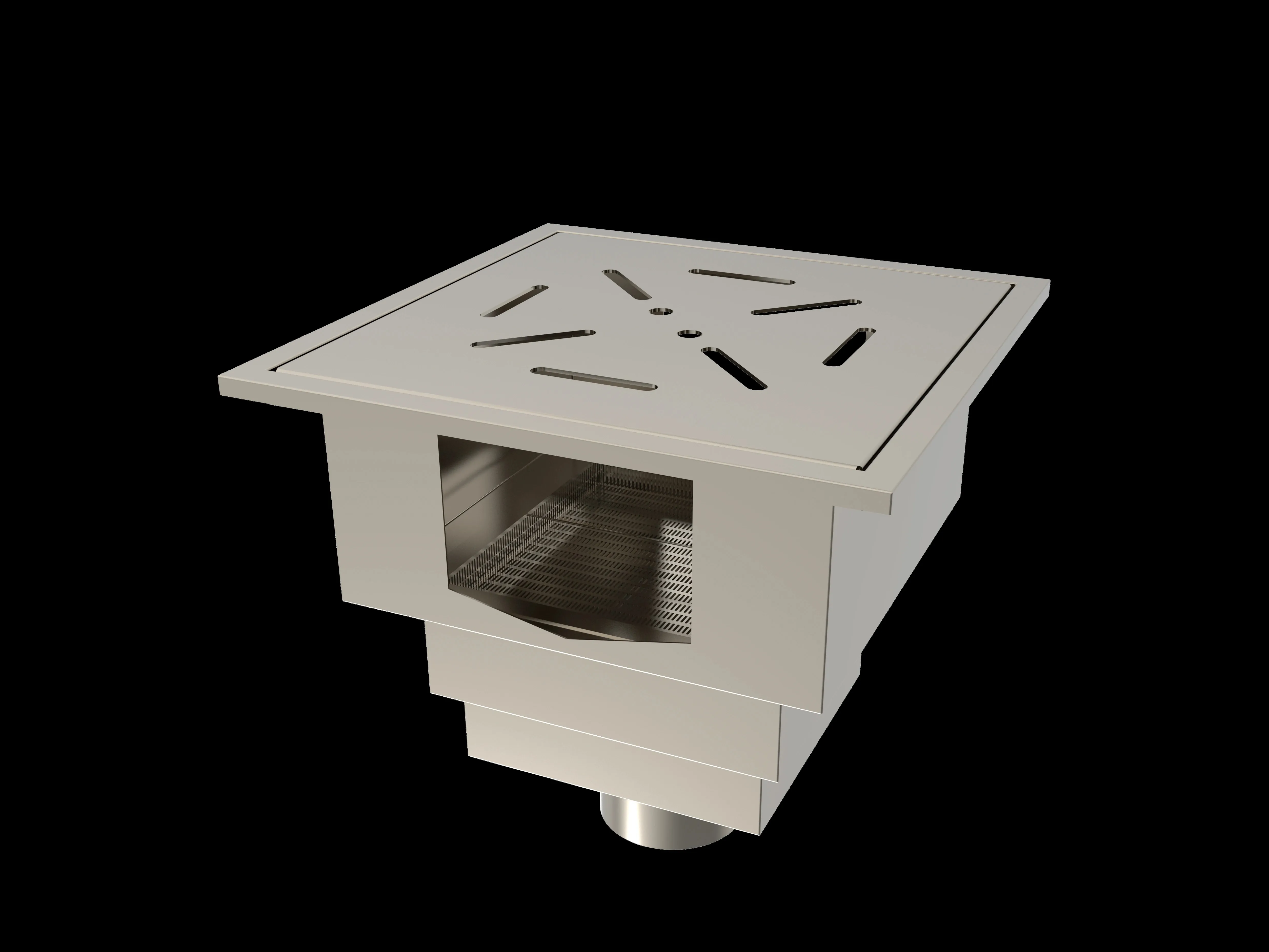 Industrial heavy duty stainless steel floor drain