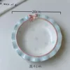 Blue bow deep dish