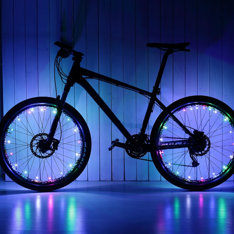 Éclairage LED Pour Roues De Vélo/voiture/moto - Lot De 4 Lumières Roses - Alimenté Par Piles Bouton (incluses) - Étanche