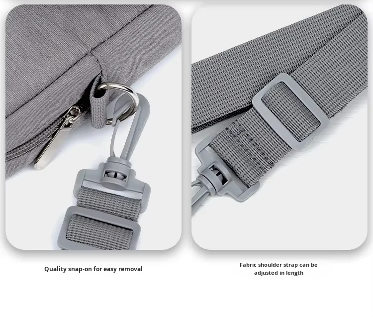 product customized lightweight simple waterproof for ipad fashion crossbody bag zipper closure polyester cover 11inch 13inch laptop bag-6