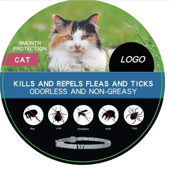 2024 New Design 8 Month Protection Essential Oil Pheromones Pet Anti Tick collar For Cat