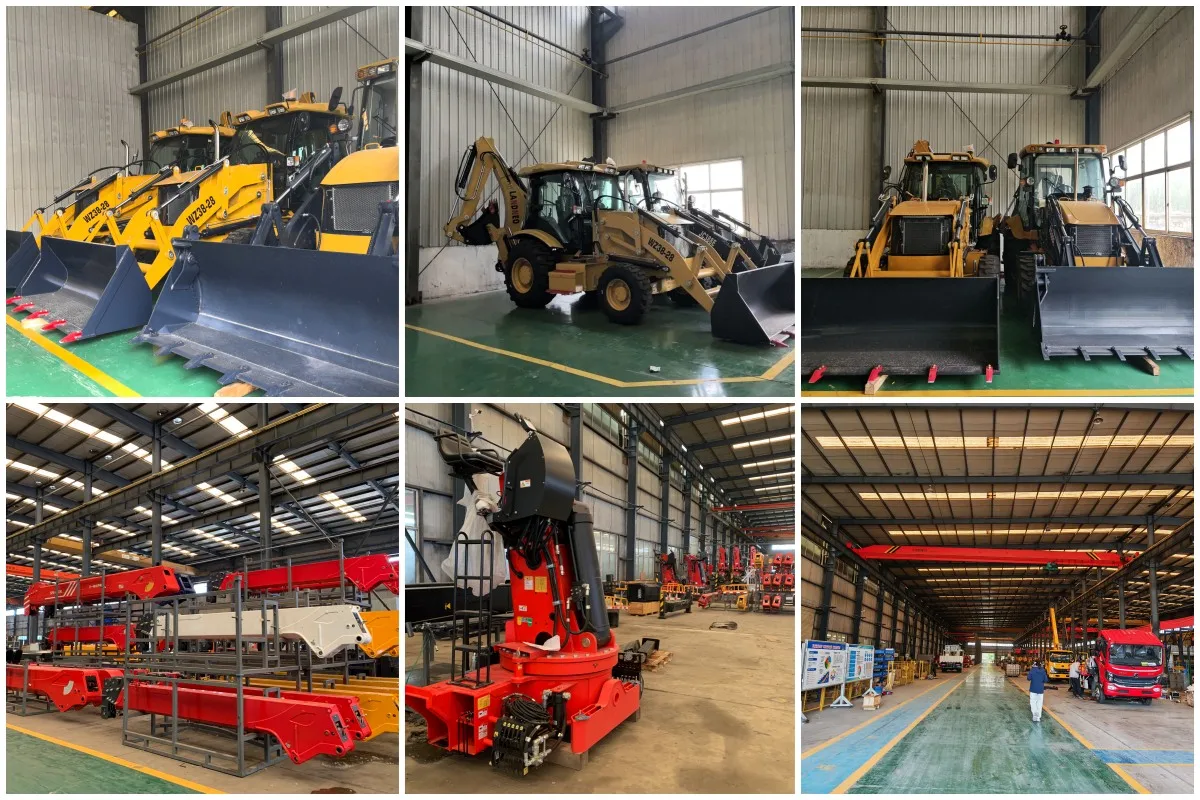 All Terrain 8 Ton Backhoe & Front Loader Wheel Loader Machine with Yuchai Engine Hydraulic System High Efficiency