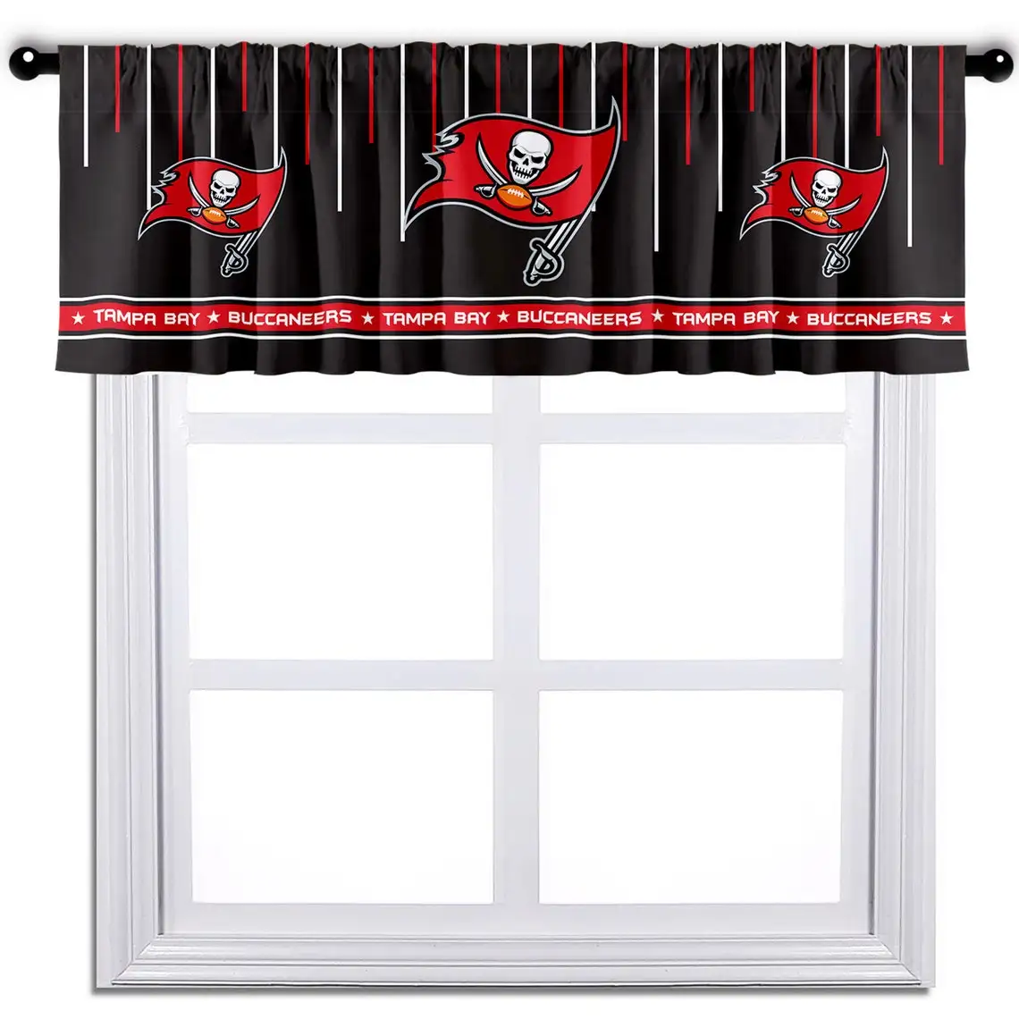 Wholesale Pittsburgh Steelers 54x18 Curtain Valance Window Treatment NFL  valance for Kitchen Bathroom From m.