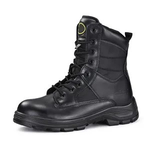 JIANKUN S3 Safety Boots | Steel Toe & Steel Plate | Side-Zip Design | Anti-Slip Outsole Security Work