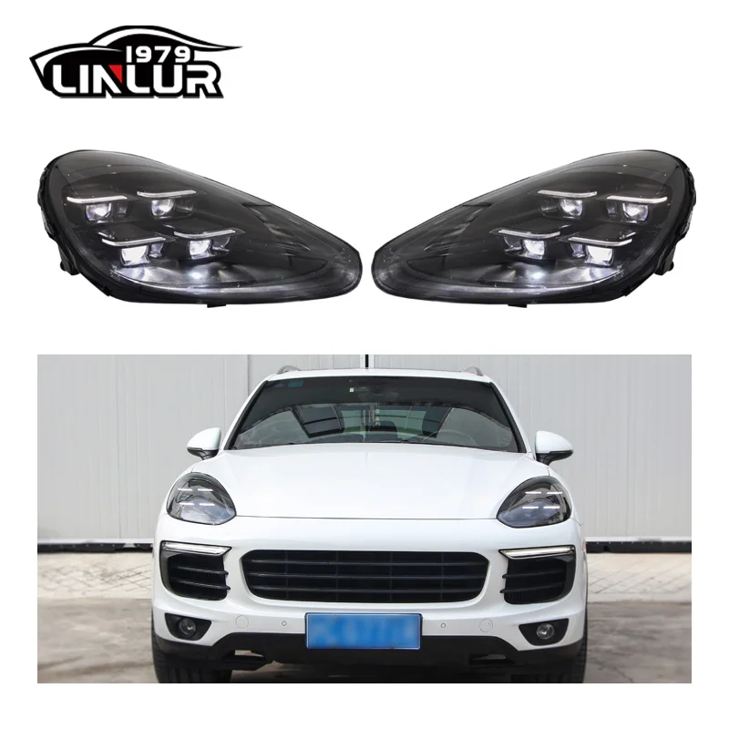 Porsche Cayenne 958.2 2015-2017 LED Headlight Upgrade To 2024 Pdls Matrix