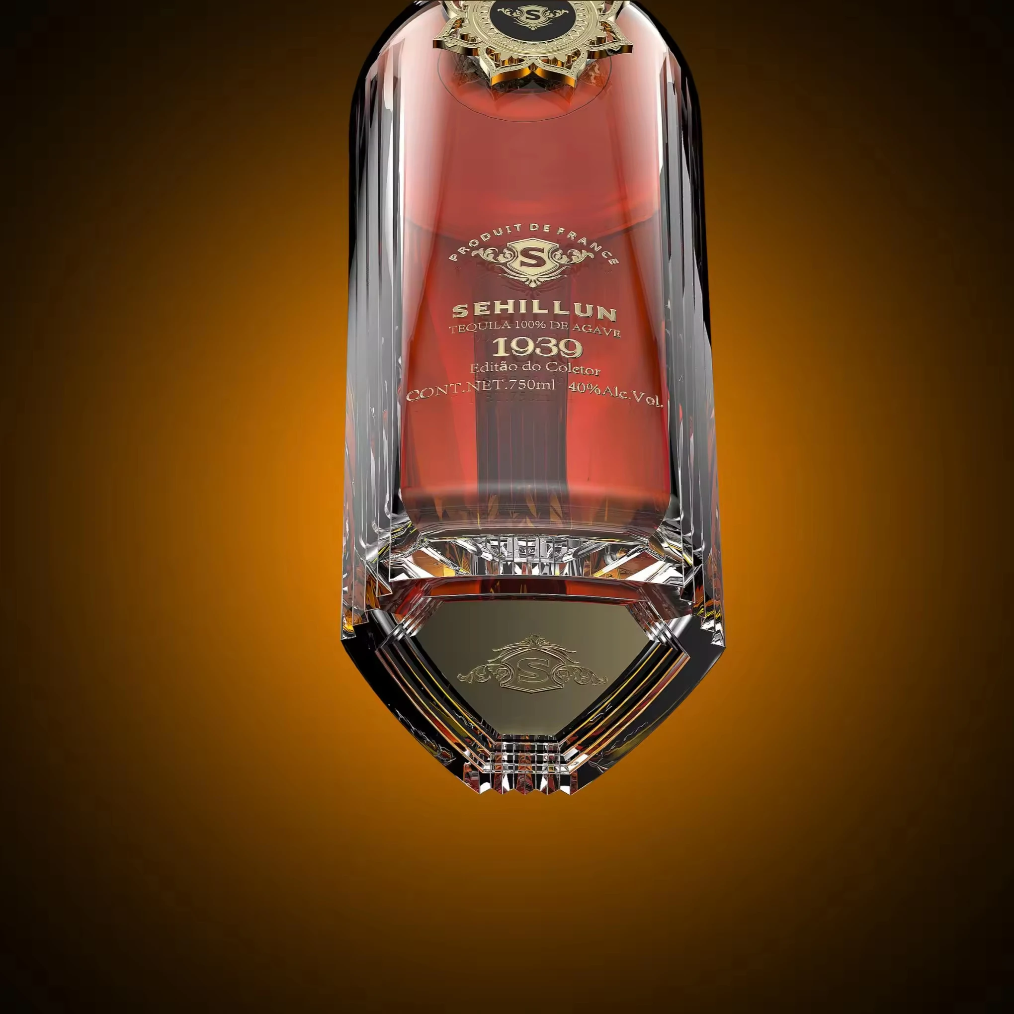750 ml Glass Liquor Bottles with an Original Bespoke Logo, Made of Premium Tequila and Packaged in a Handmade Box.