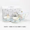 [Sunny Day-Wide-Mouth Mug] 1 coffee pot, 2 cups, 2 saucers, 2 rose-pat