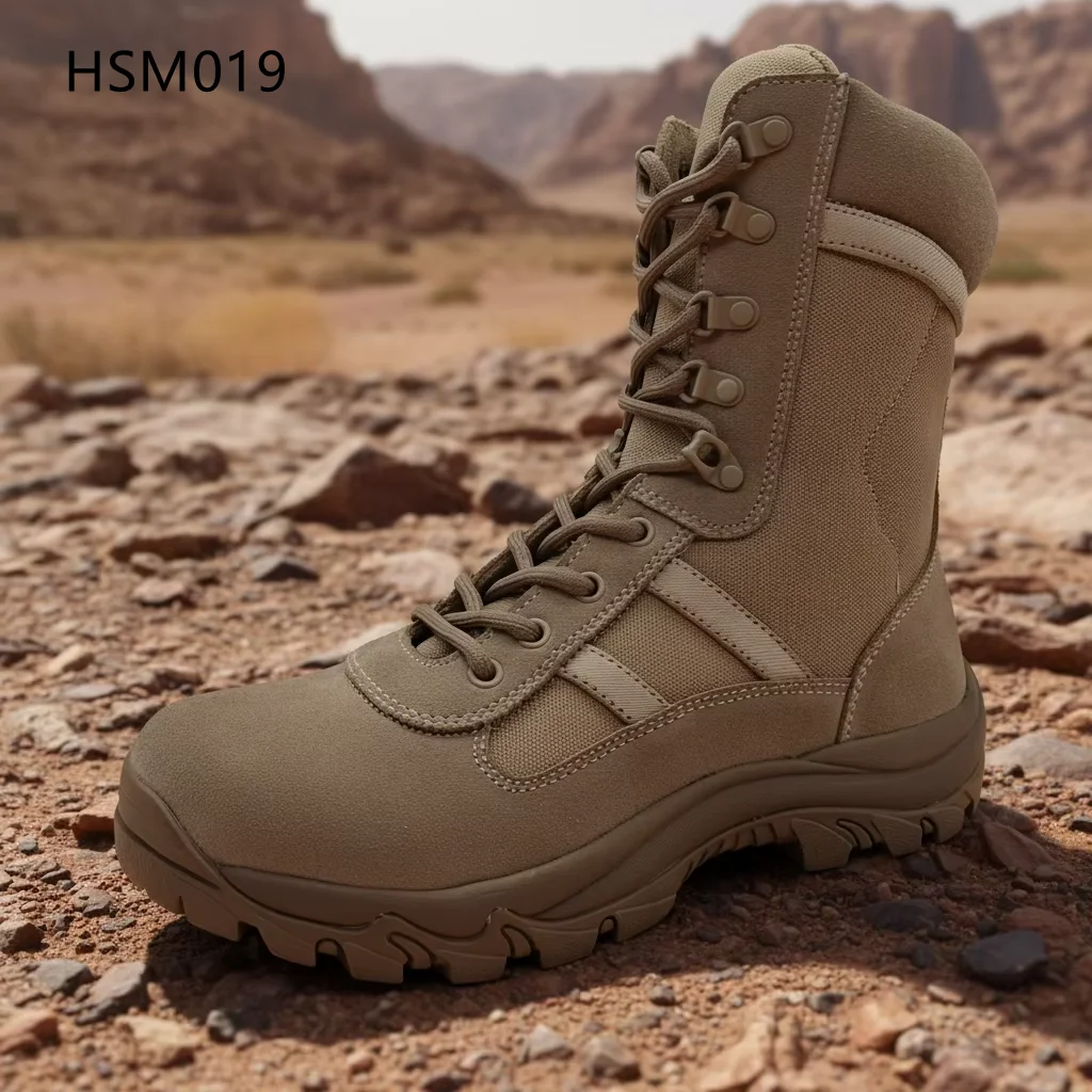 HY,Emergency Drill High-rebound Sole Night Patrol Boots with Reflective Strip Mountain Rescue Versatile Use Marching BootsHSM019