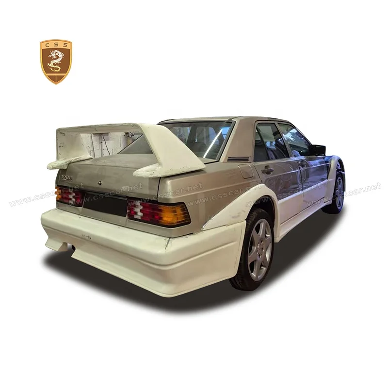 メルセデスベンツCクラス用190E EVO IIスタイルバンパーパーツセット