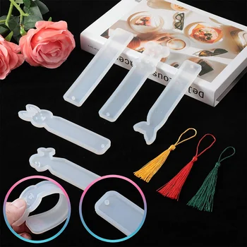 Silicone Bookmark Resin Mold DIY Bookmark Mould Epoxy Resin Casting Mold  Cute Styles DIY Crafts Making