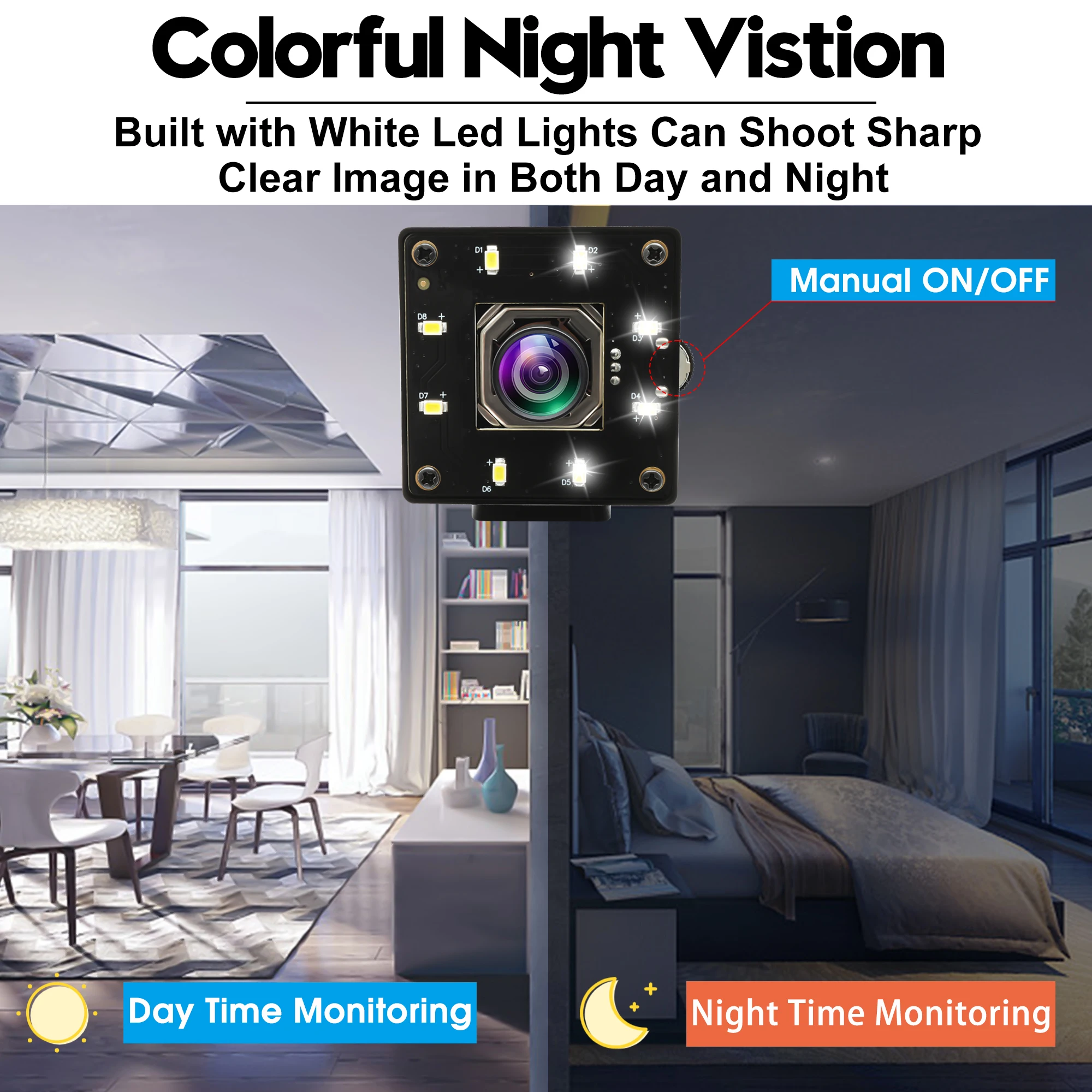 カラー暗視オートフォーカスUSB 4Kウェブカメラ高速4K 30fps USBカメラ