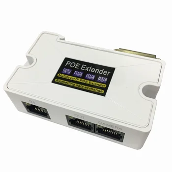Mini Passive 2 Port POE Extender IEEE 802.3at POE Repeater POE Splitter Power Over Ethernet 330ft Over Cat5/6 Cable Powering 2 P