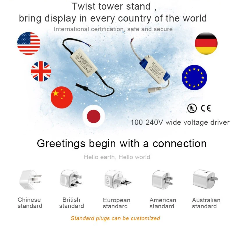 TianLang Promotional Folding Pop Up Twist Tower Display Stand supplier