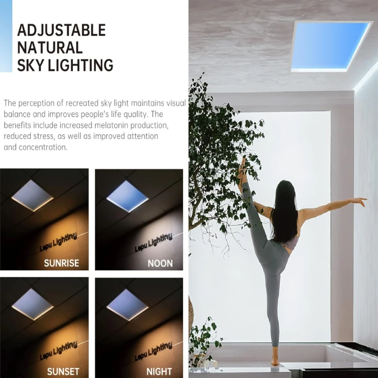 GDLight LED Deckenleuchte – Kristall & Spiegelglas, Blau/warmweiß, 5W, 18 Cm, Für Flur & Balkon