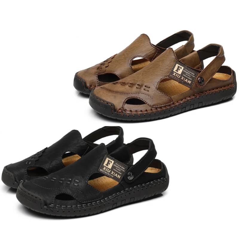 Summer Plus Size Sandals And Slippers Men's Soft-soled Driving Shoes Buckle  Casual Beach Shoes Baotou Hand-stitched Sandals - Buy Nude Beach Massage  Slipper,Men Shoes Summer Sandals,Breathable Flexible Shoes Product on  Alibaba.com