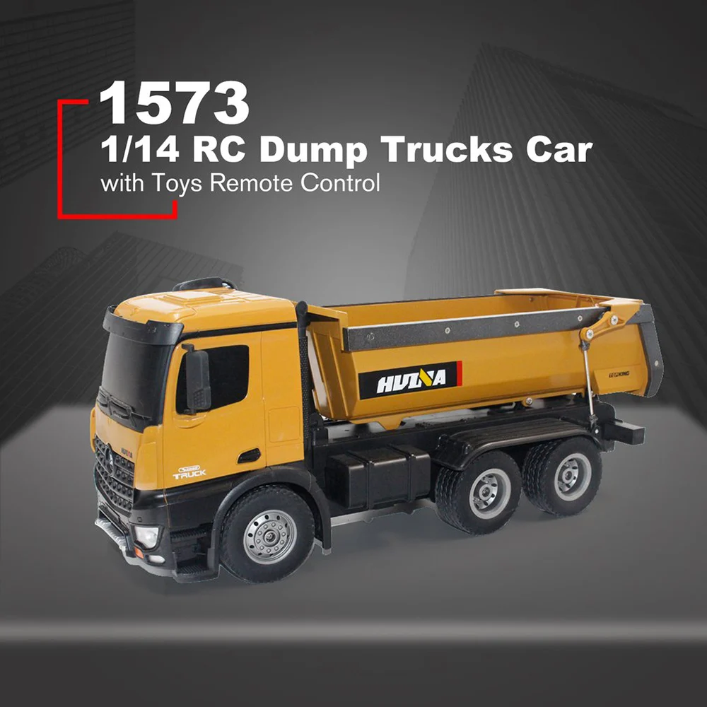 Huina Toys 1573 1/14 Alloy Remote Control Dump Truck - 10 Channels