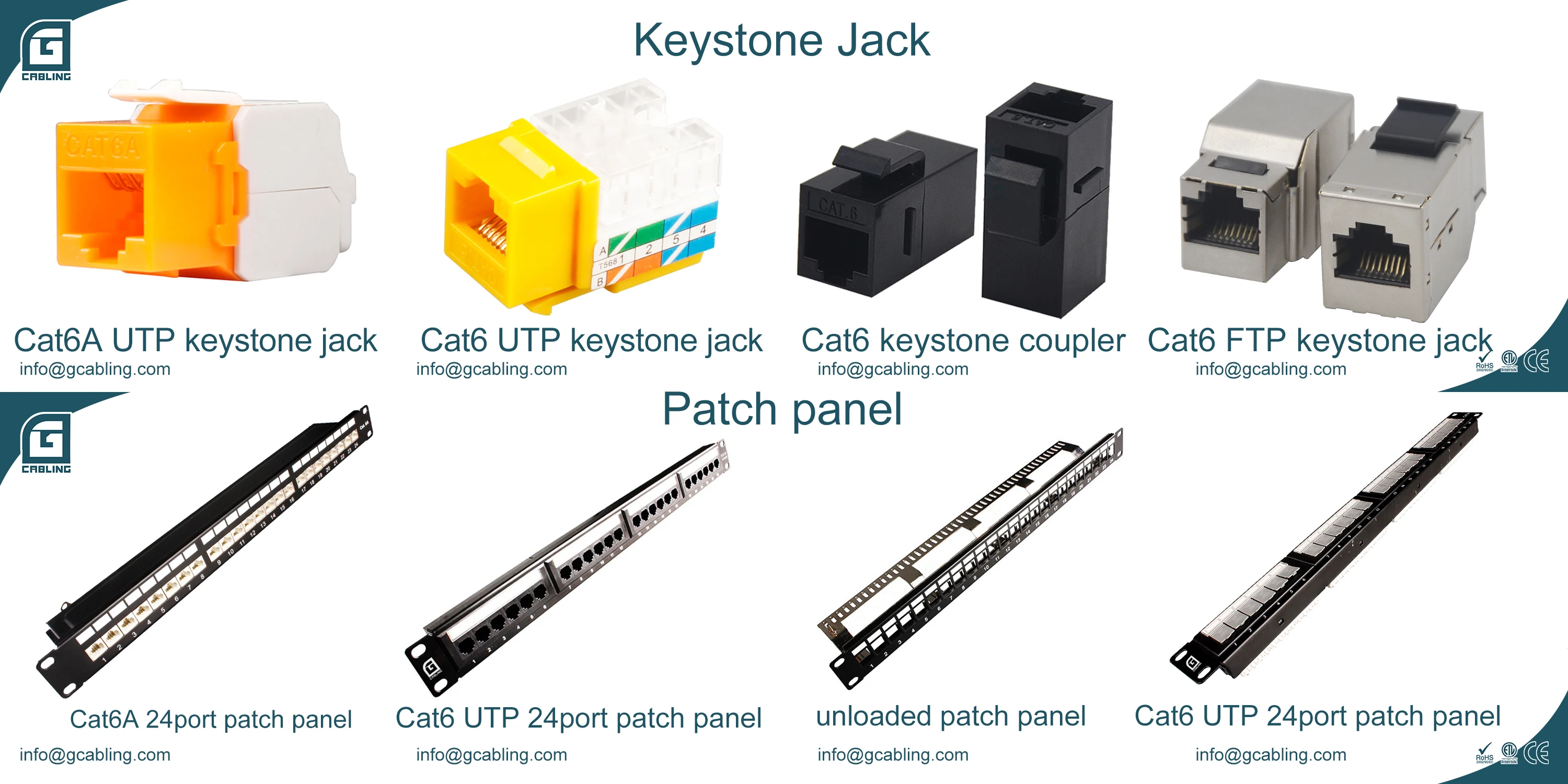 Gcabling 50m 80m Cat6a Cat7 Network Cable With Reel Rj45 Patch