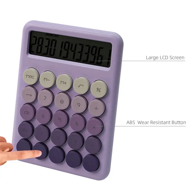 Large Key 12 Bit Large Screen Calculator High Appearance Level Student Accounting Office Computing Calculator