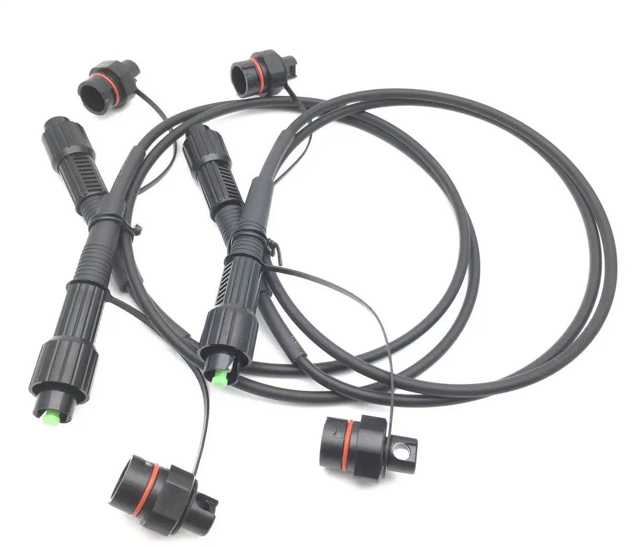 Waterproof extension Mini SC Reinforced connectors FTTA 3mm-5mm fiber ...