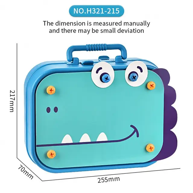 Wholesale Chinese/english Packaging Dinosaur 3d Screw Puzzle Box Children's Educational Diy Toys