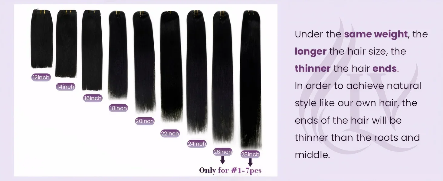 LaaVoo Virgin Weft Human Hair Extension 50g 100g 16-24 pollici veri lisci brasiliani di alta qualità senza cuciture_voghion.com