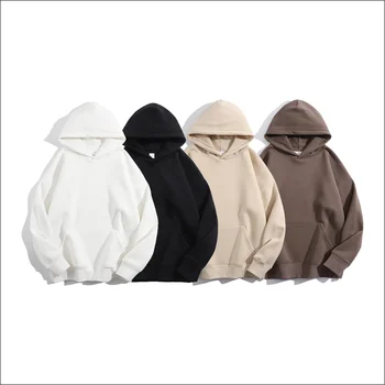 New design Custom Heavyweight 500 gsm drop shoulder Hoodie Manufacturers Blank 100% cotton oversized High quality Hoodie