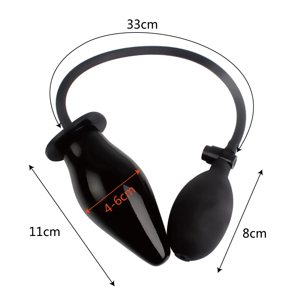 Inflatable Butt Plug Anal Stretcher Plug Silicone Flexible Dildo Sex Toy for Men Full Body