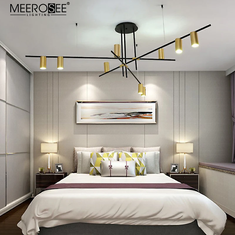 MEEROSEE Hotel Project Unique Design Pendant Light High Ceiling Track Light Chandelier for Shopping Mall MD86743