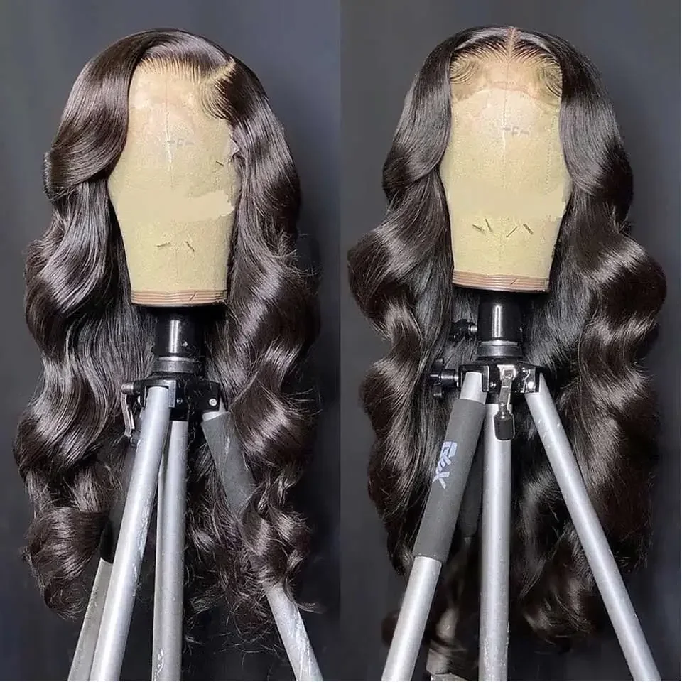 Brazilijos water wave lace front perukas natūralūs žmonių plaukai_voghion.com