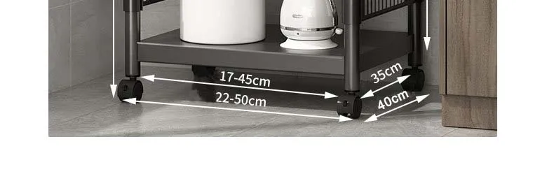 Hot Selling Expandable Kitchen Cabinet Organizer Foldable Iron Storage Rack for Spices Coffee Wine Food Bathroom Shelf Rack