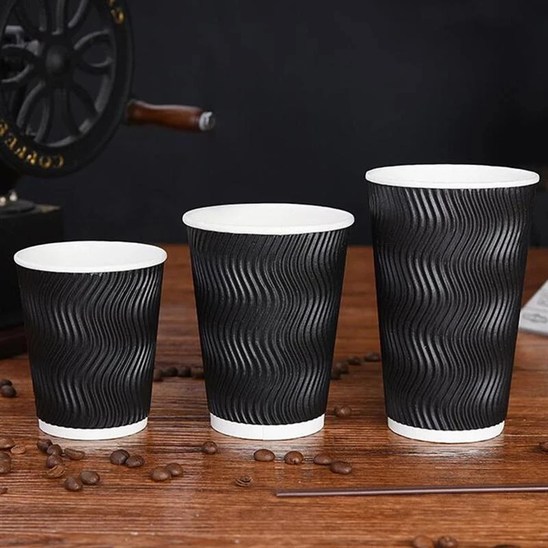 Cheap 400pack 8oz Disposable Cup Paper Coffee Cups Double Wall
