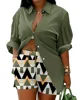 Military green print