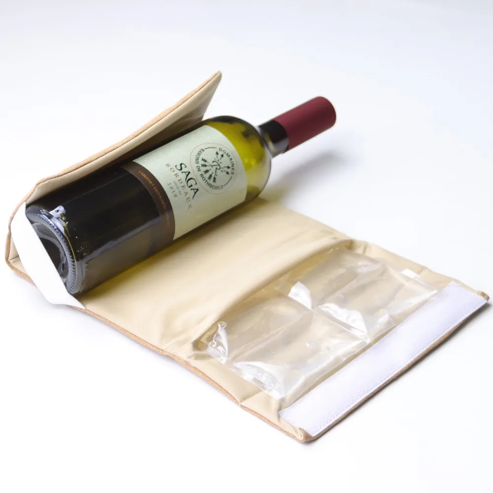 Senwo Portable Wine Cooler Bag Ice Wine Gel Pack Freezer Sleeve Cooler