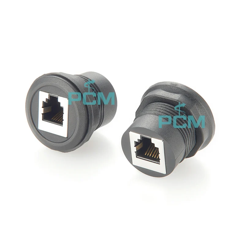 RJ11 RJ12 Round Panel Mount Adapter