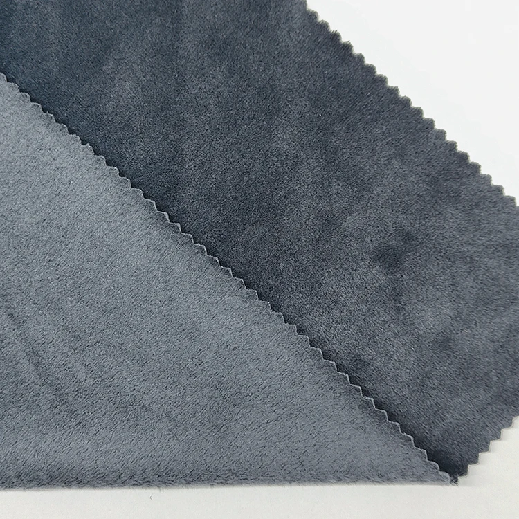 Plain Dyed Super Soft Two Side Velvet Fabric Polyester Material, High Quality Stretch Thick Velvet Fabric for Sale/ factory