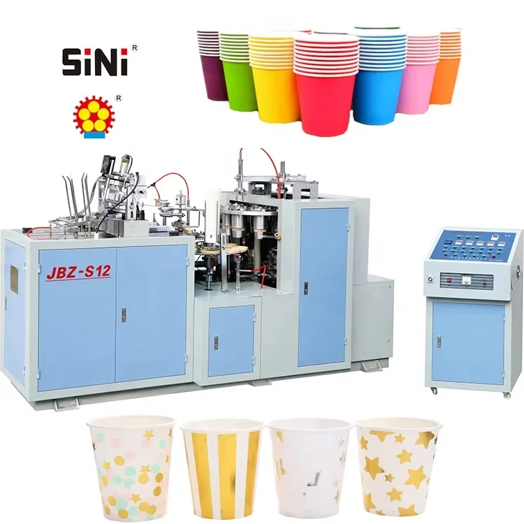 SINI Customization Fully Automatic Paper Cup Machine High Speed Product Making Disposable Paper Cup Machine