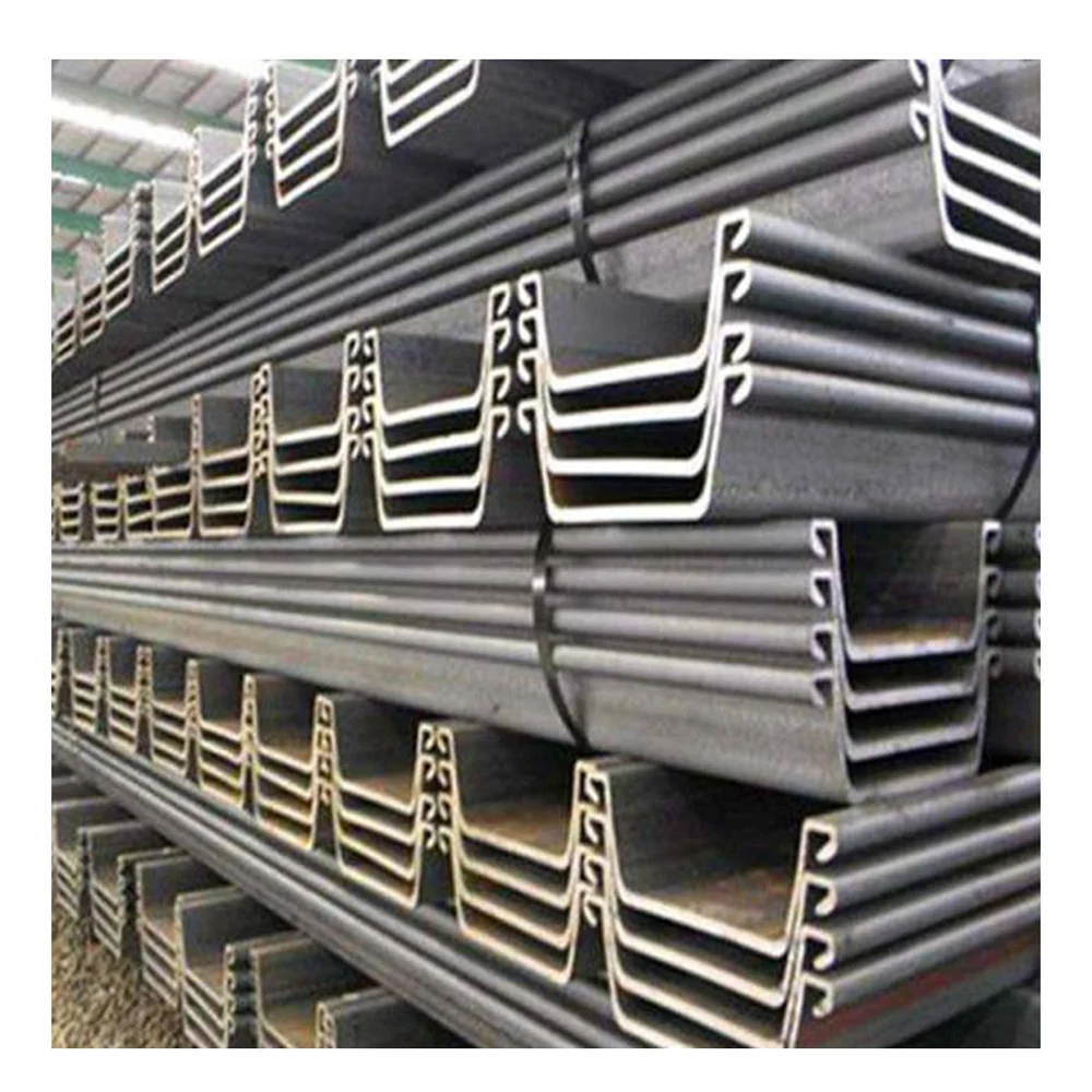 High demand export products hot rolled retaining walls steel sheet pile u9 type 2 for building structure