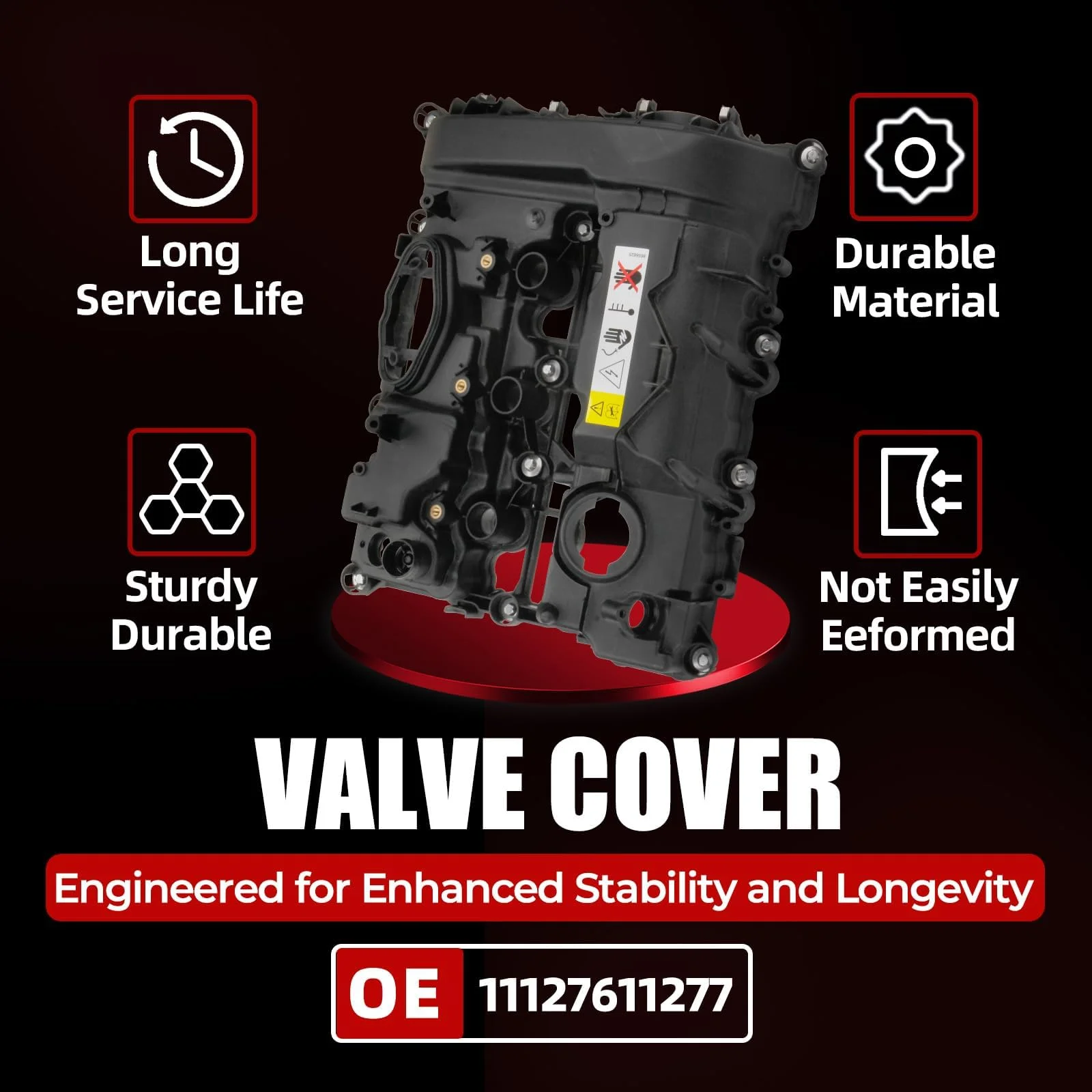 Engine Valve Cover For Mini Cooper 2014-2019, Cooper Clubman 2016-2019, Cooper Countryman 2017-2019  L3 1.5L DOHC #11127611277 manufacture